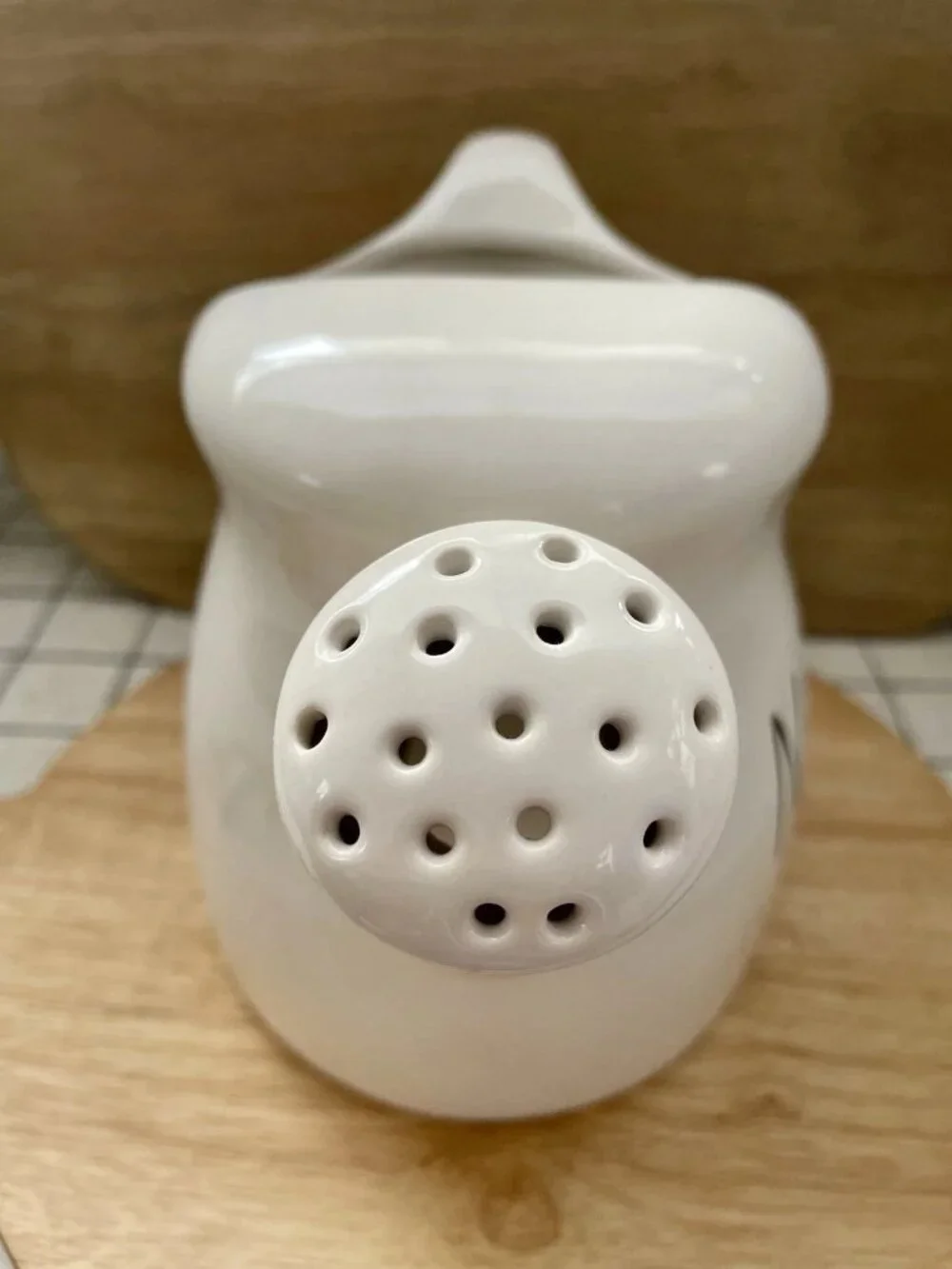 SALE! NWOT RAE DUNN Water Ceramic Watering Can - NOURISH (~ 6.5” H x ~5.75” d) - Picture 4 of 5